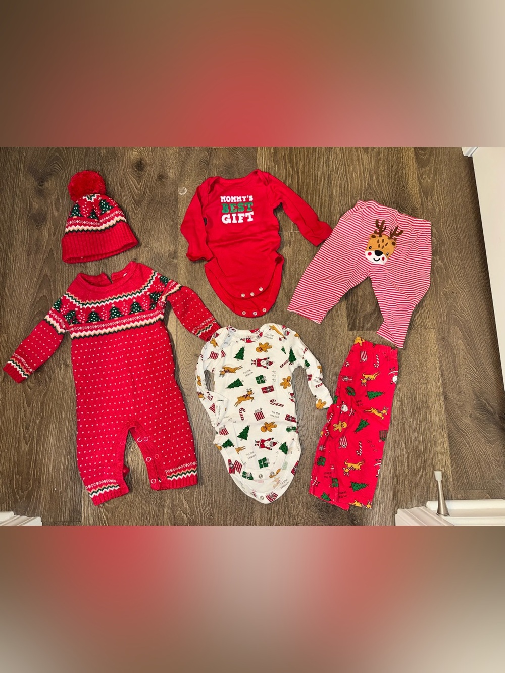 3-6 months Christmas Outfit Lot